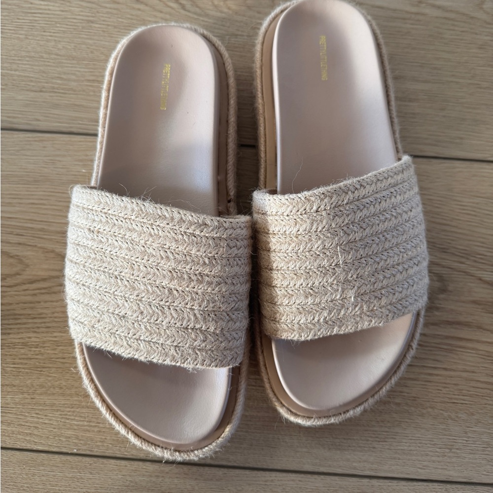PrettyLittleThing Tan Woven Sandals - Picture 6 of 8